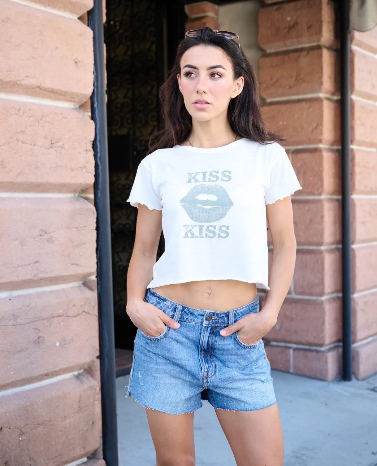 Kiss Kiss Lips Graphic Tee
