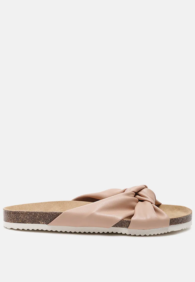 Knot Strap Slide Flats