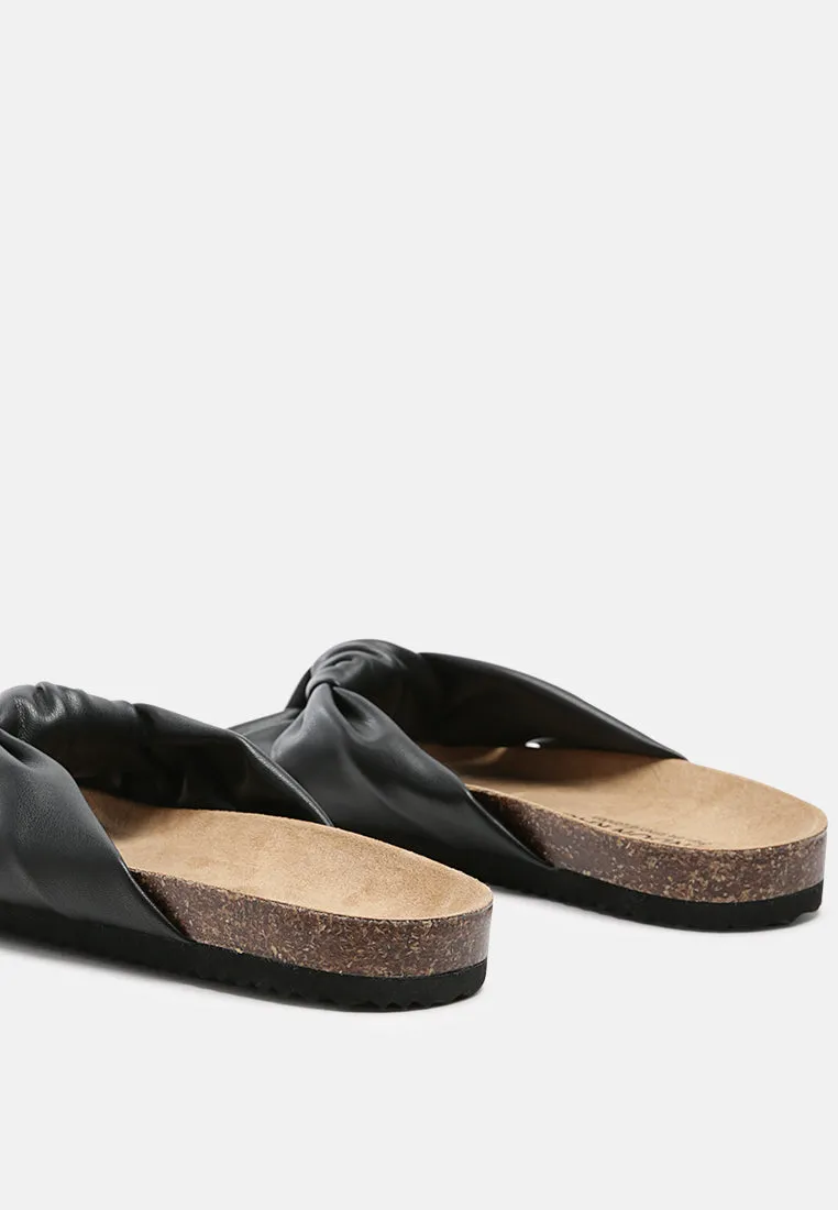 Knot Strap Slide Flats