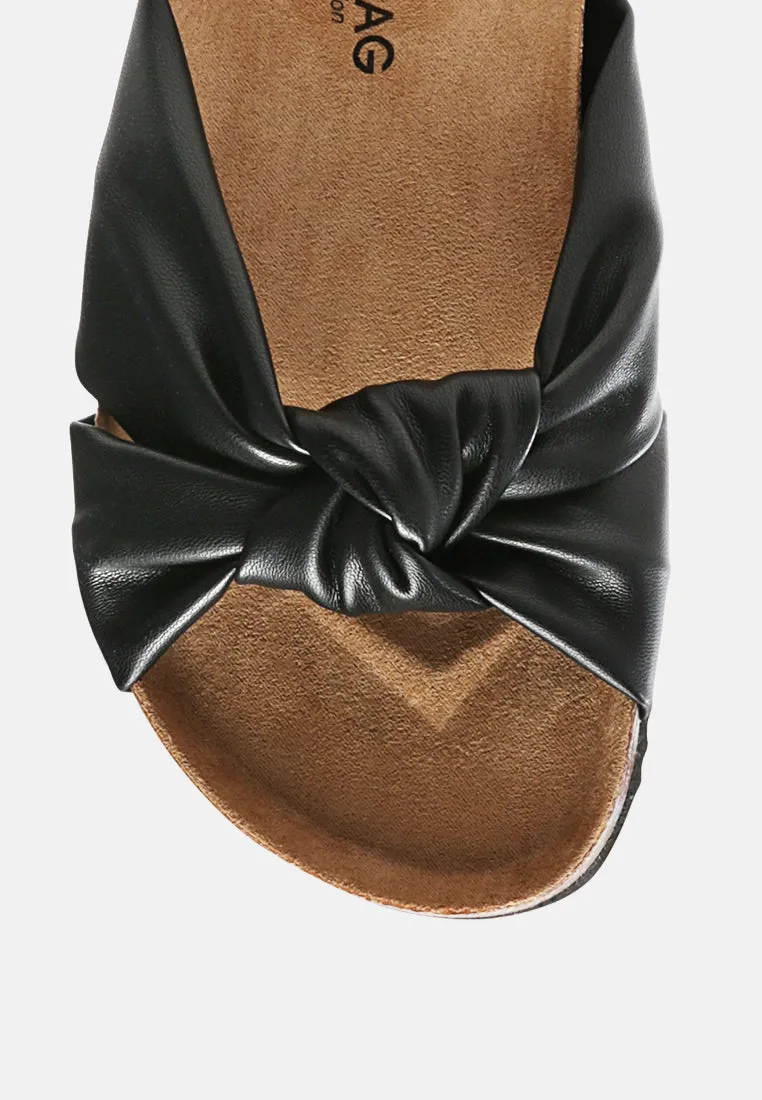 Knot Strap Slide Flats