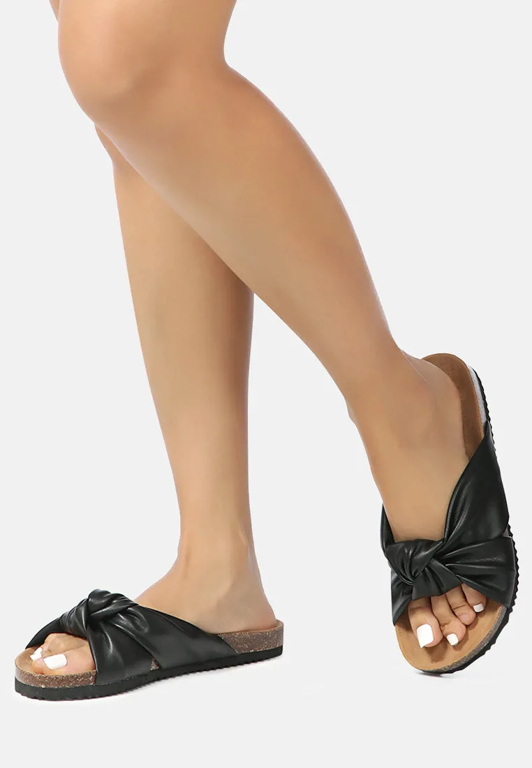 Knot Strap Slide Flats
