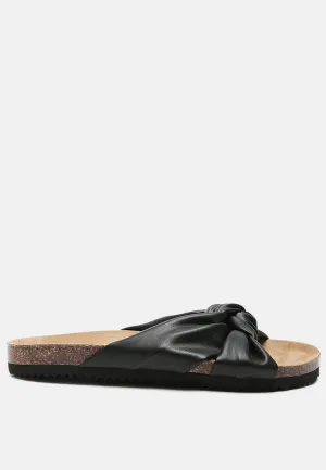 Knot Strap Slide Flats