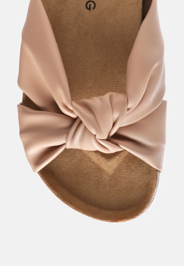 Knot Strap Slide Flats