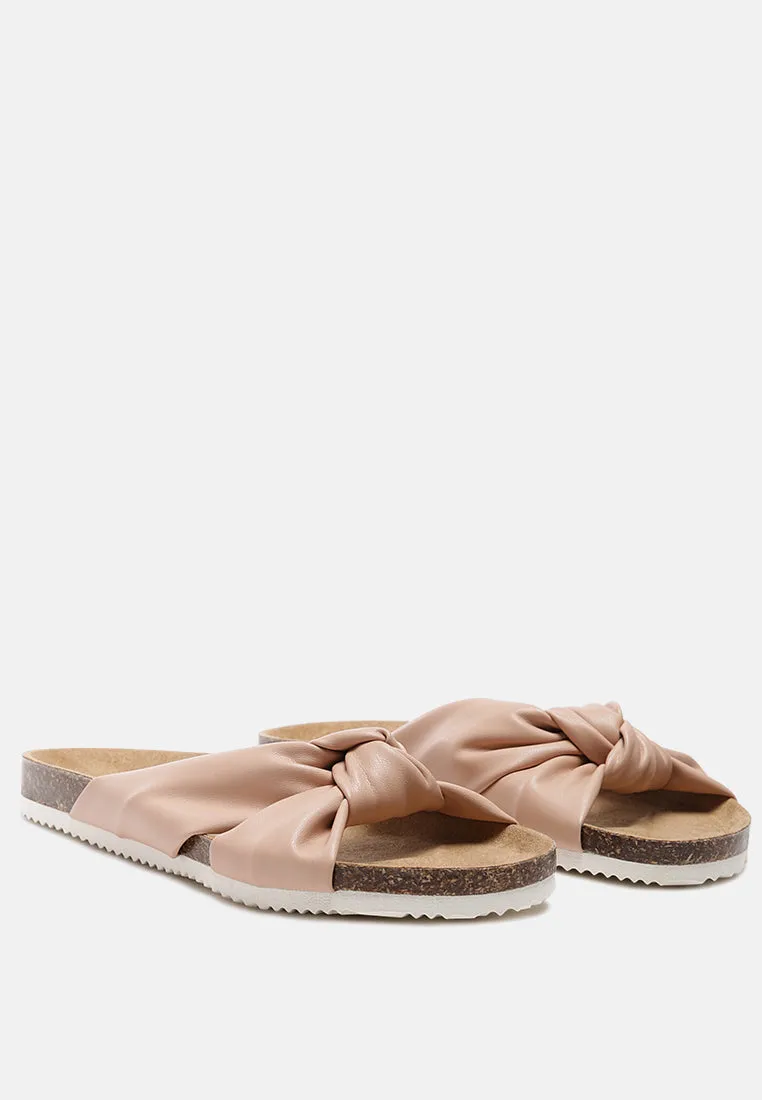 Knot Strap Slide Flats