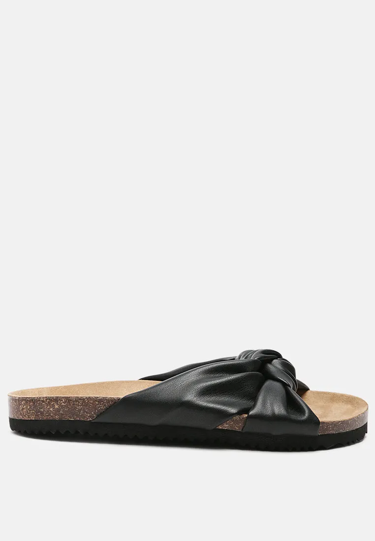 Knot Strap Slide Flats