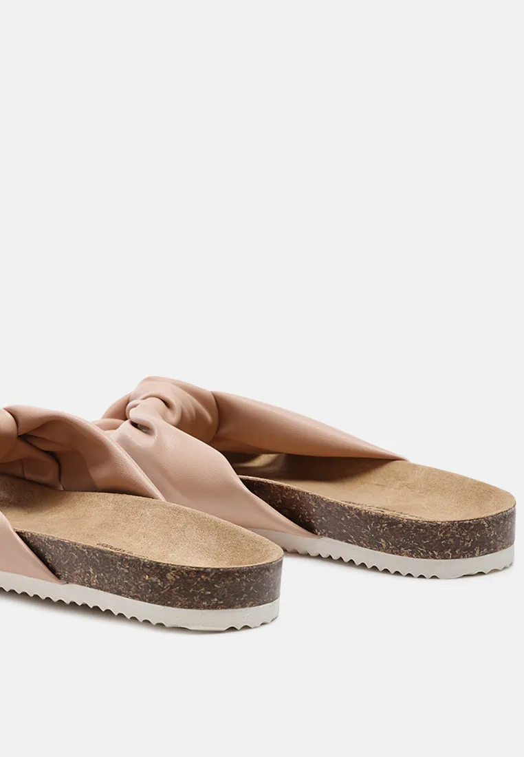 Knot Strap Slide Flats