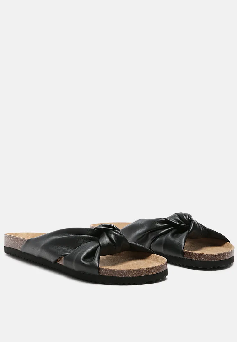 Knot Strap Slide Flats