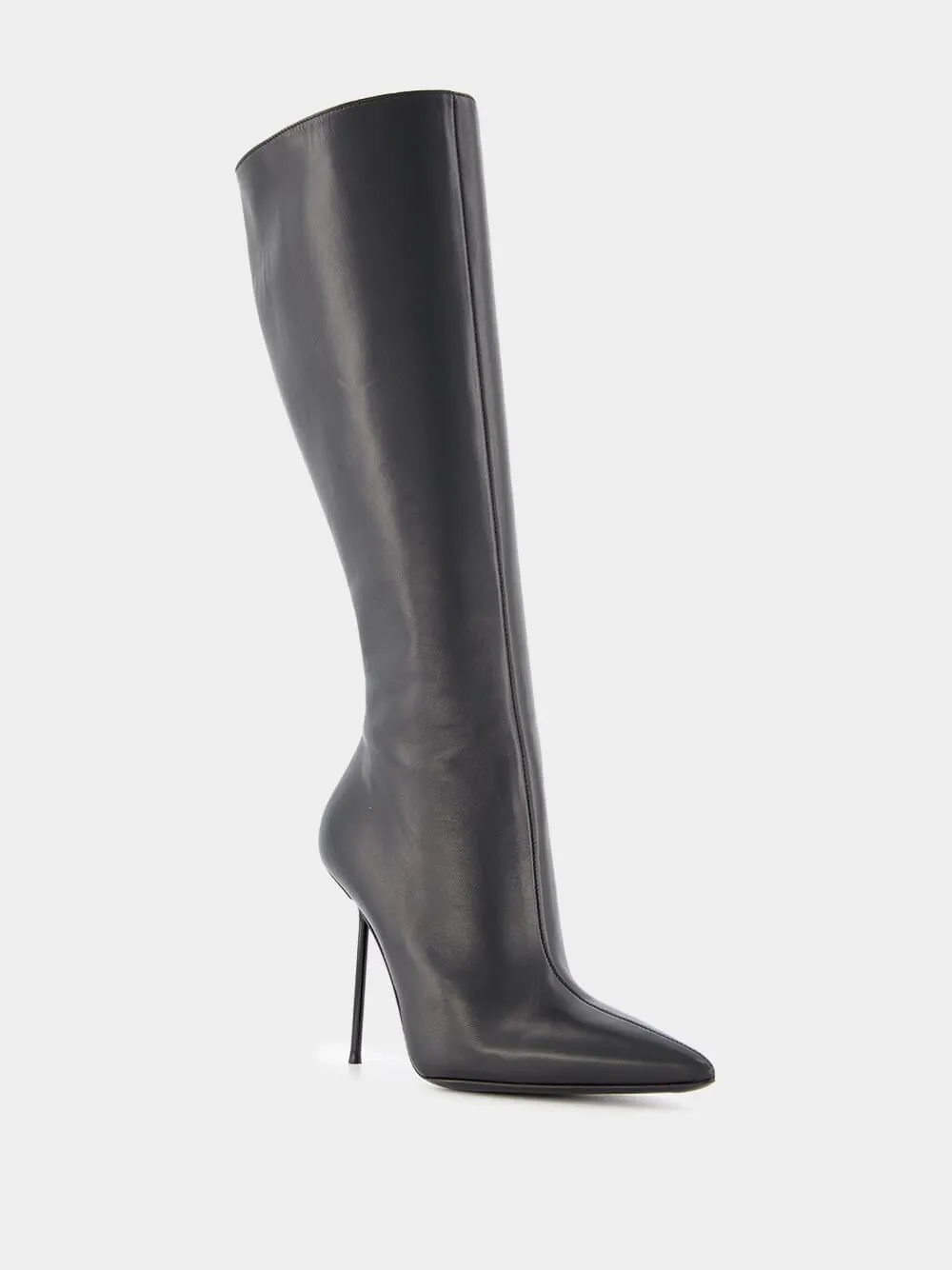 Lidia 110mm Leather Stiletto Boots