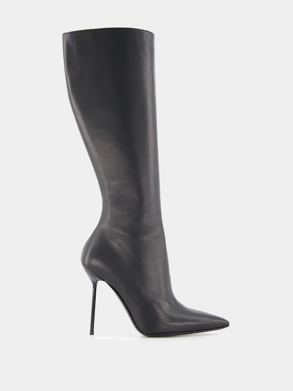 Lidia 110mm Leather Stiletto Boots