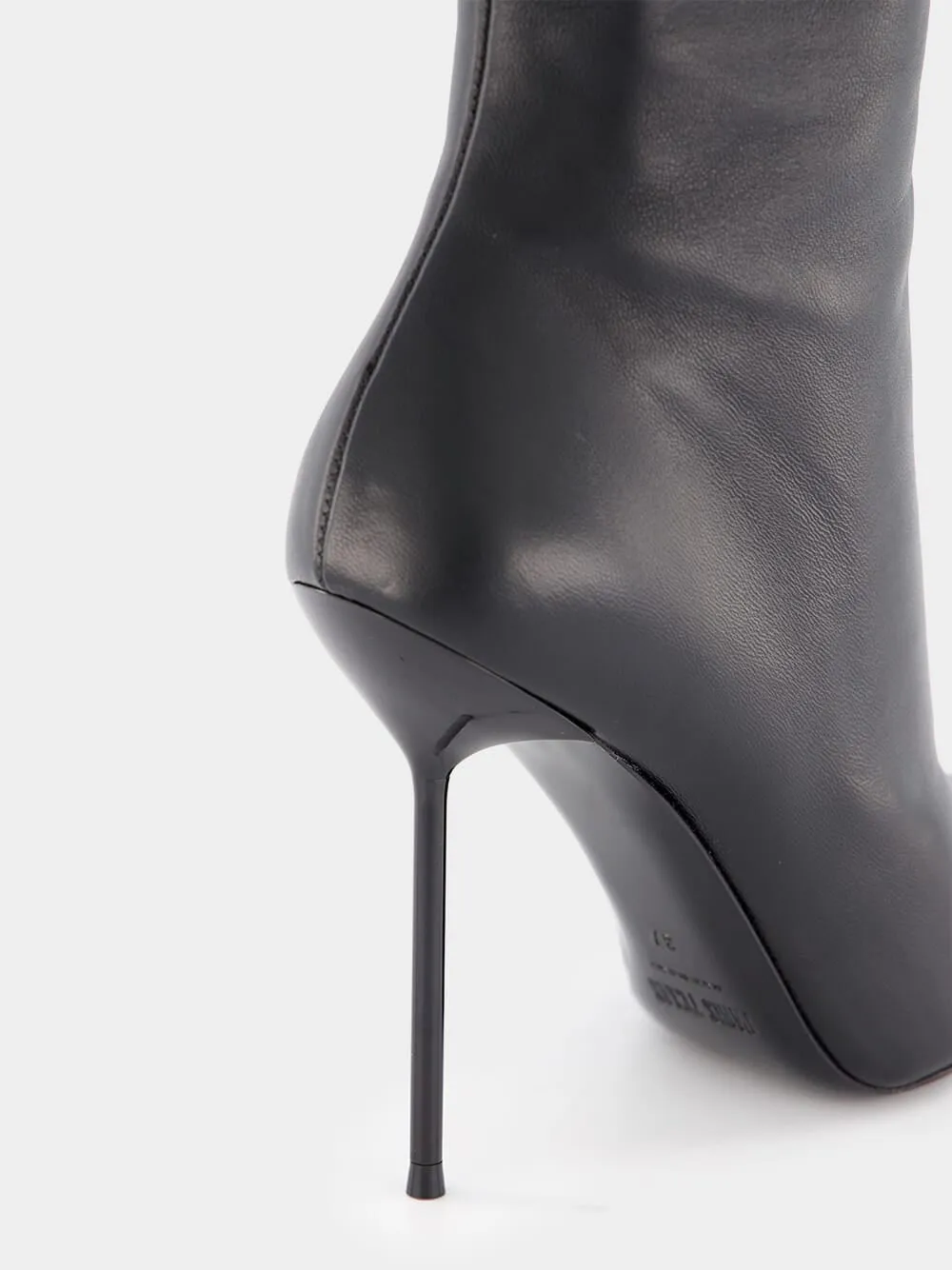 Lidia 110mm Leather Stiletto Boots