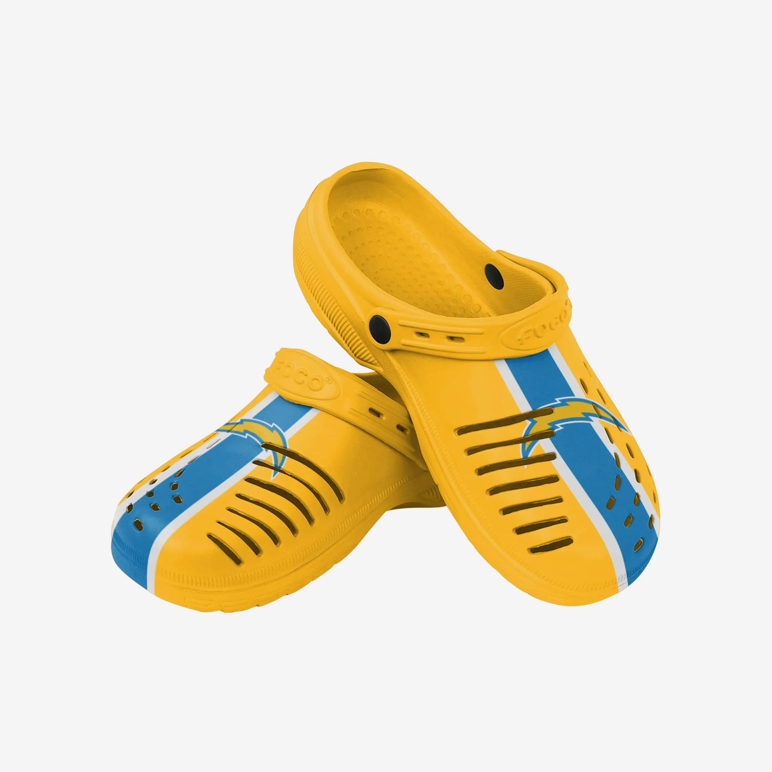 Los Angeles Chargers Team Stripe Clog With Strap