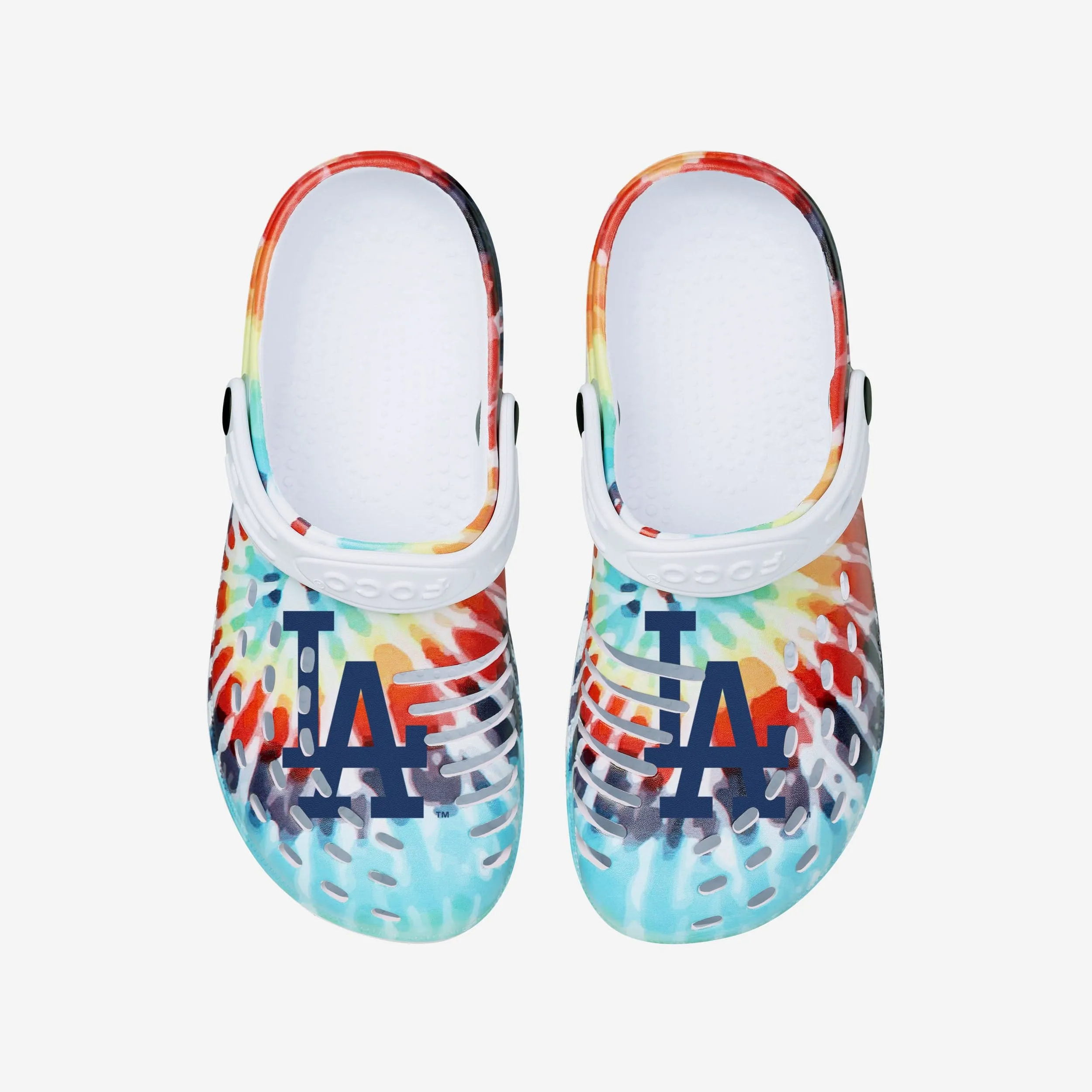 Los Angeles Dodgers Womens Tie-Dye Clog With Strap