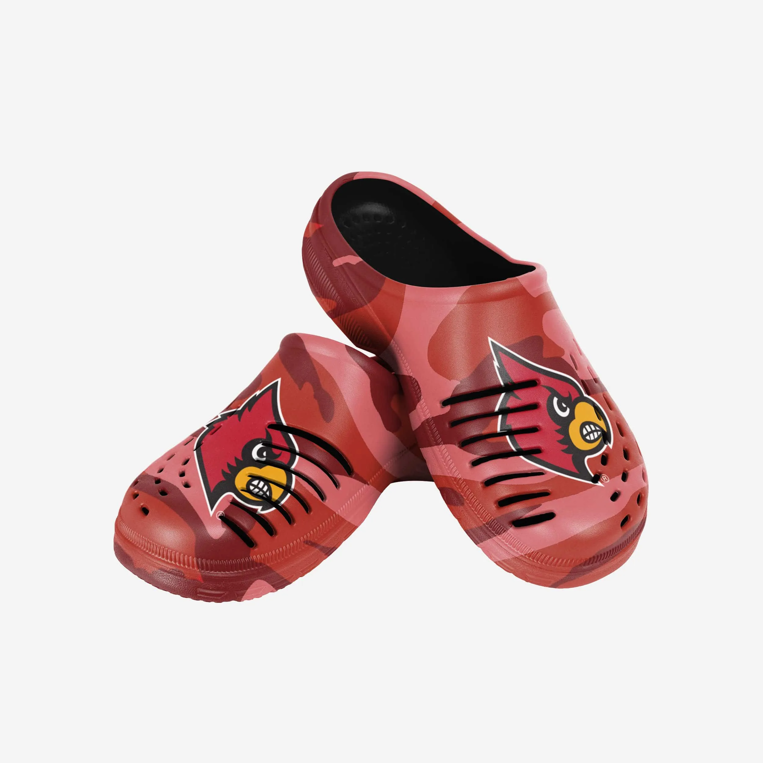 Louisville Cardinals Tonal Camo Clog