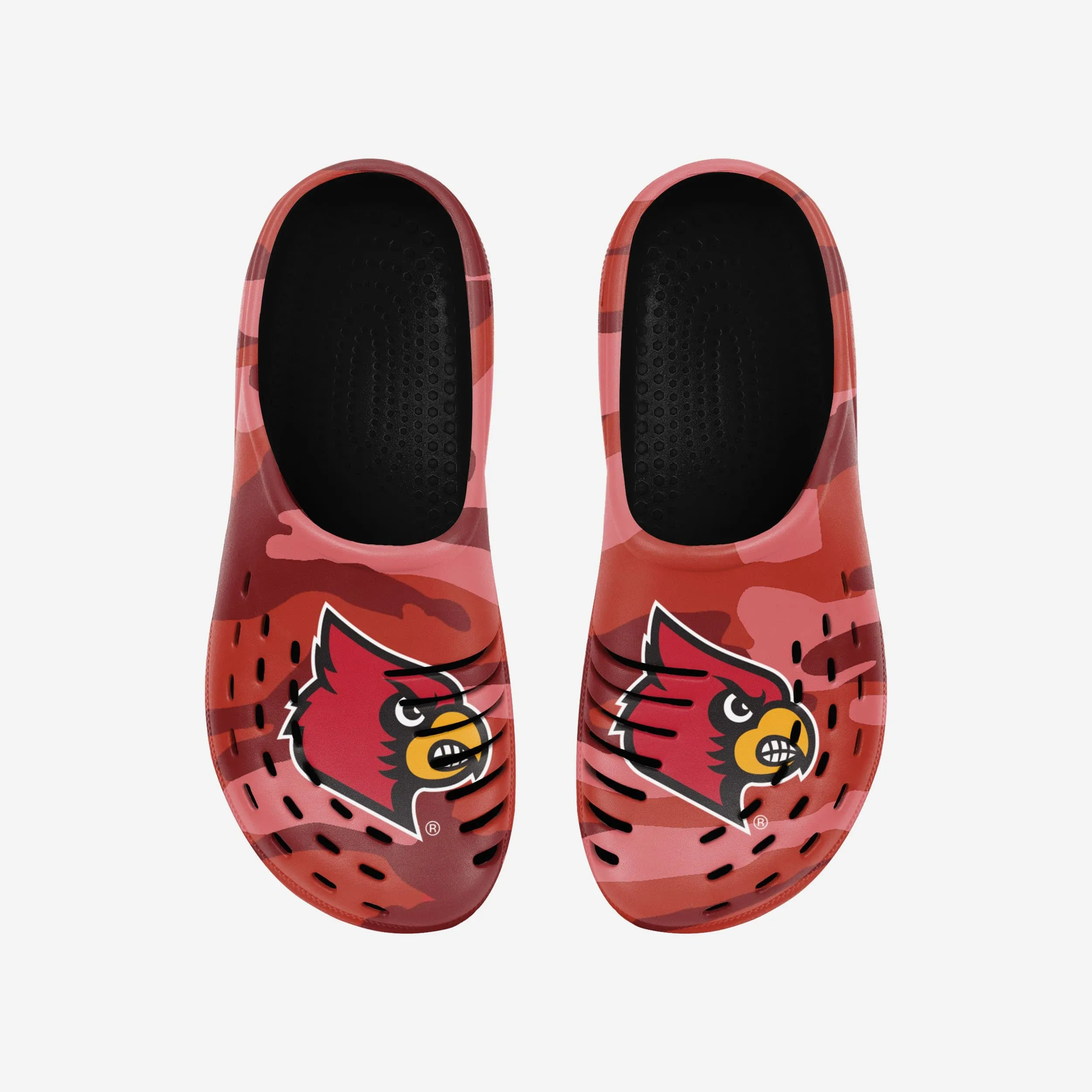 Louisville Cardinals Tonal Camo Clog