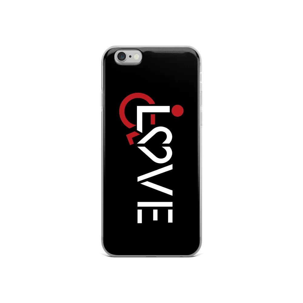 LOVE (for the Special Needs Community) Black iPhone Case
