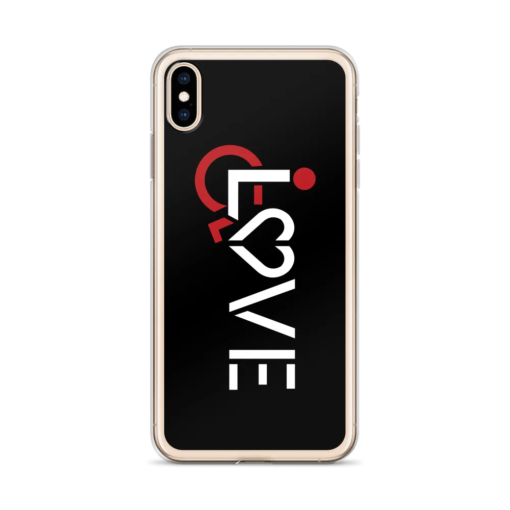 LOVE (for the Special Needs Community) Black iPhone Case