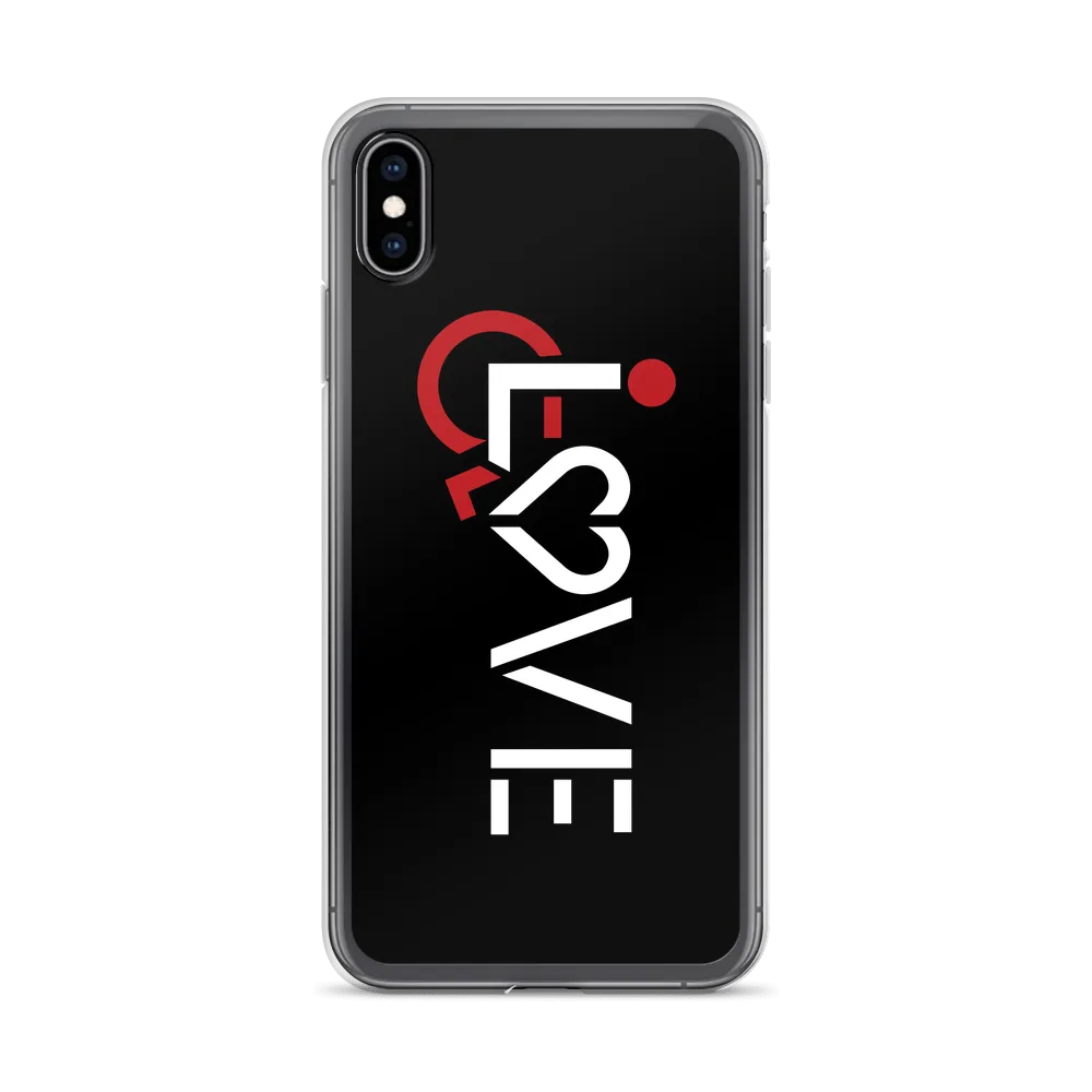 LOVE (for the Special Needs Community) Black iPhone Case