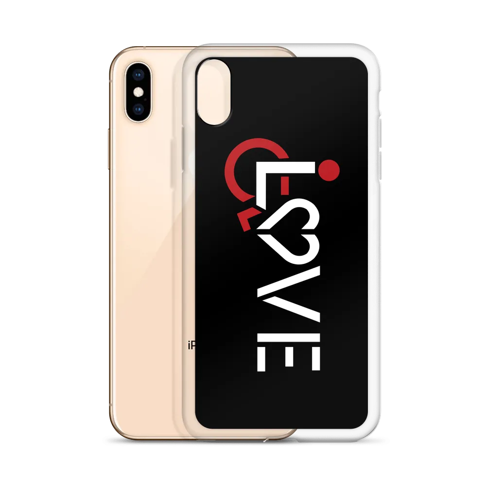 LOVE (for the Special Needs Community) Black iPhone Case