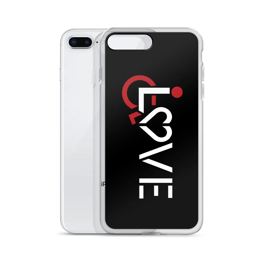 LOVE (for the Special Needs Community) Black iPhone Case