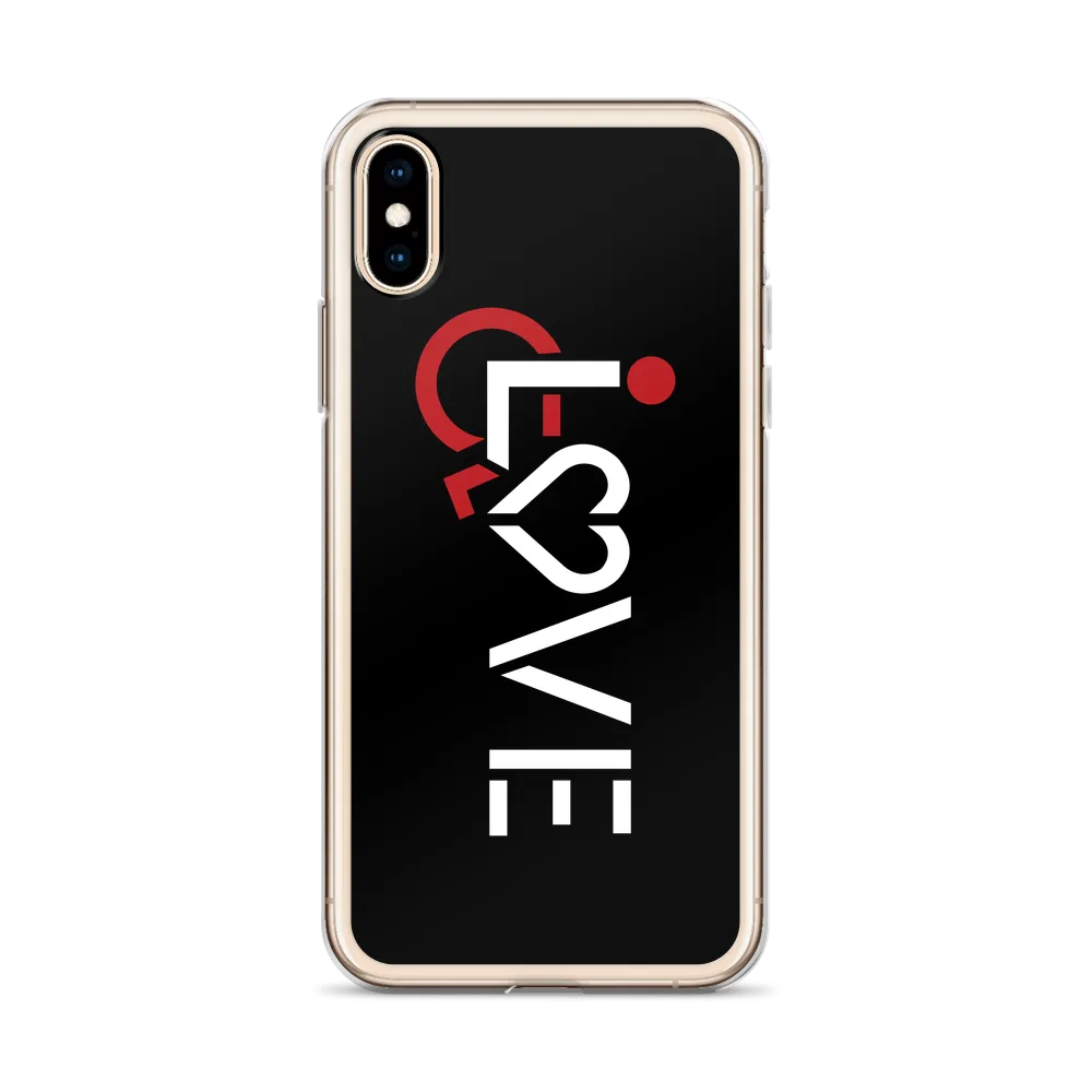 LOVE (for the Special Needs Community) Black iPhone Case