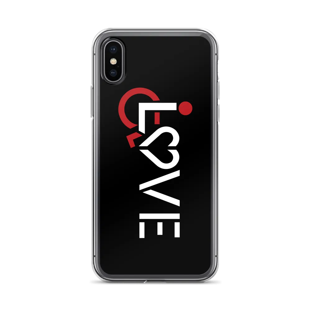 LOVE (for the Special Needs Community) Black iPhone Case