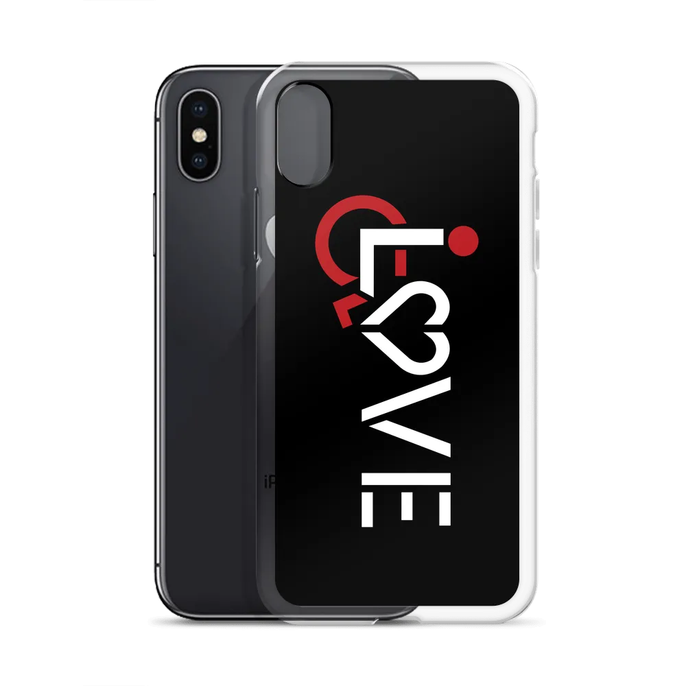 LOVE (for the Special Needs Community) Black iPhone Case