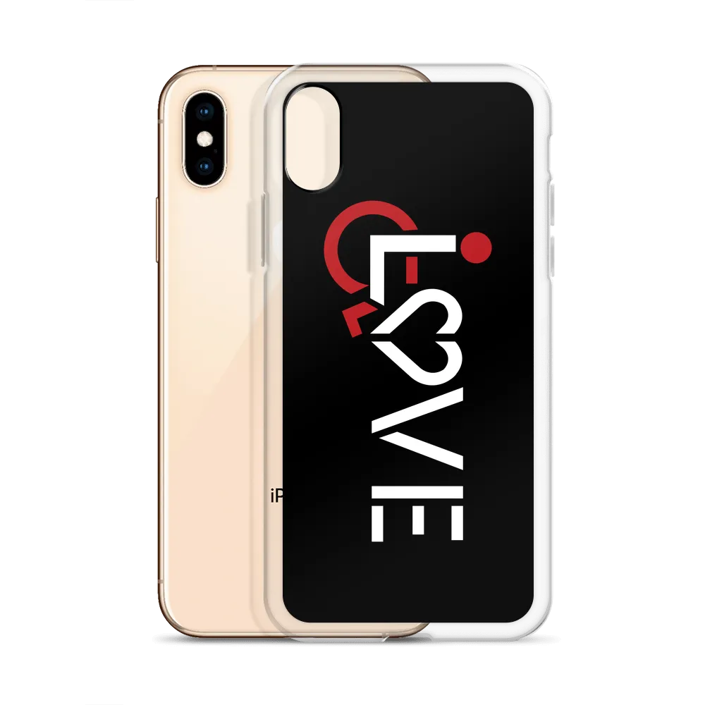 LOVE (for the Special Needs Community) Black iPhone Case
