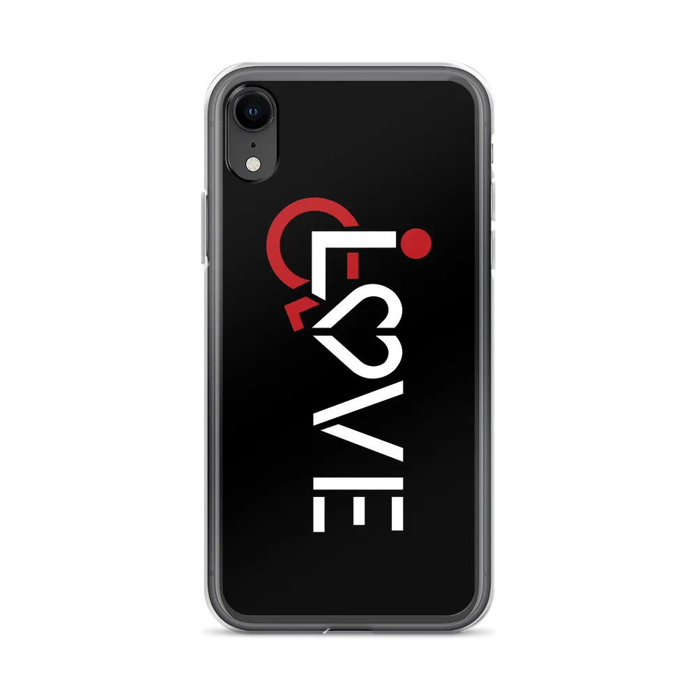 LOVE (for the Special Needs Community) Black iPhone Case