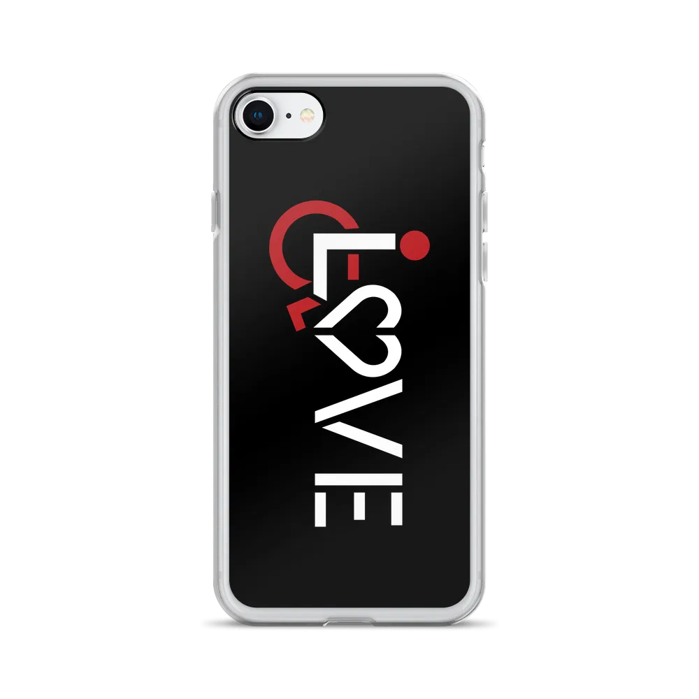 LOVE (for the Special Needs Community) Black iPhone Case