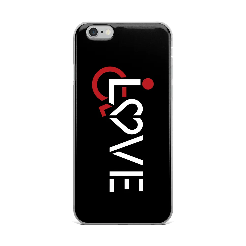 LOVE (for the Special Needs Community) Black iPhone Case