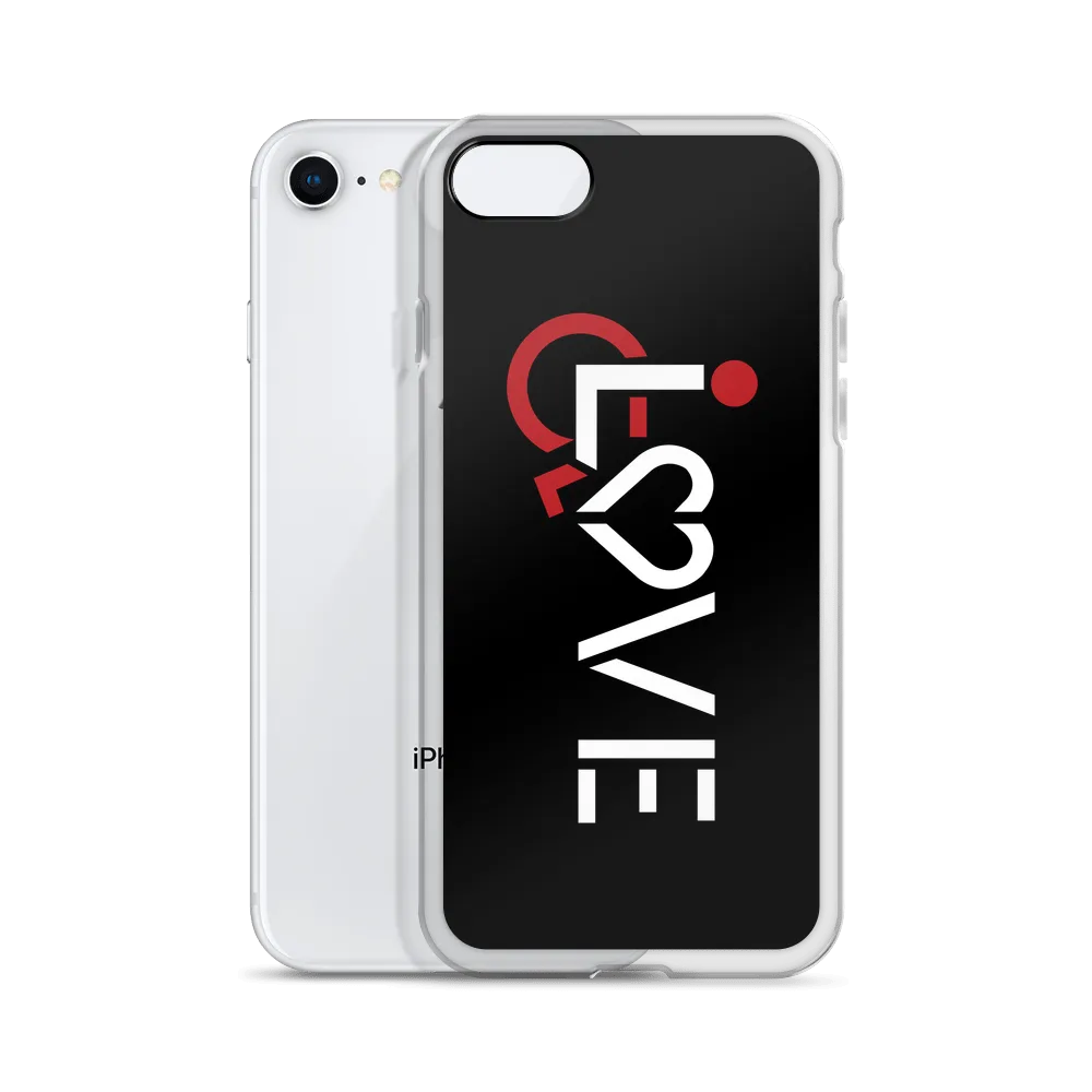 LOVE (for the Special Needs Community) Black iPhone Case