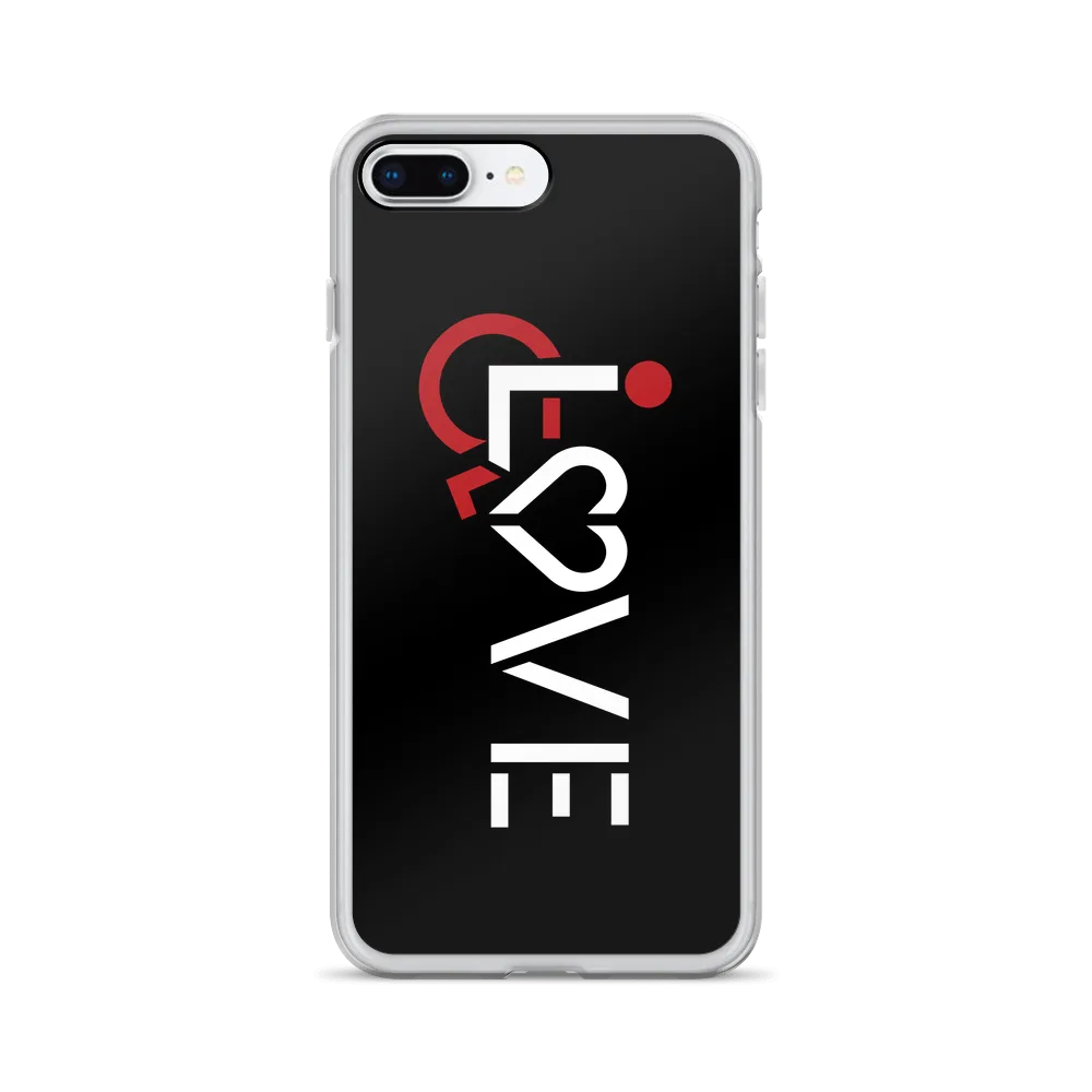 LOVE (for the Special Needs Community) Black iPhone Case