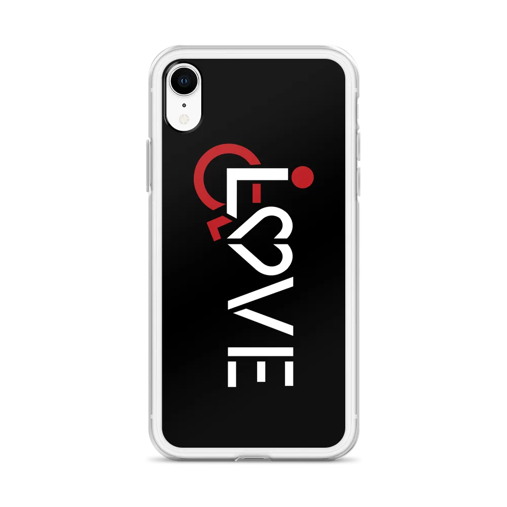LOVE (for the Special Needs Community) Black iPhone Case