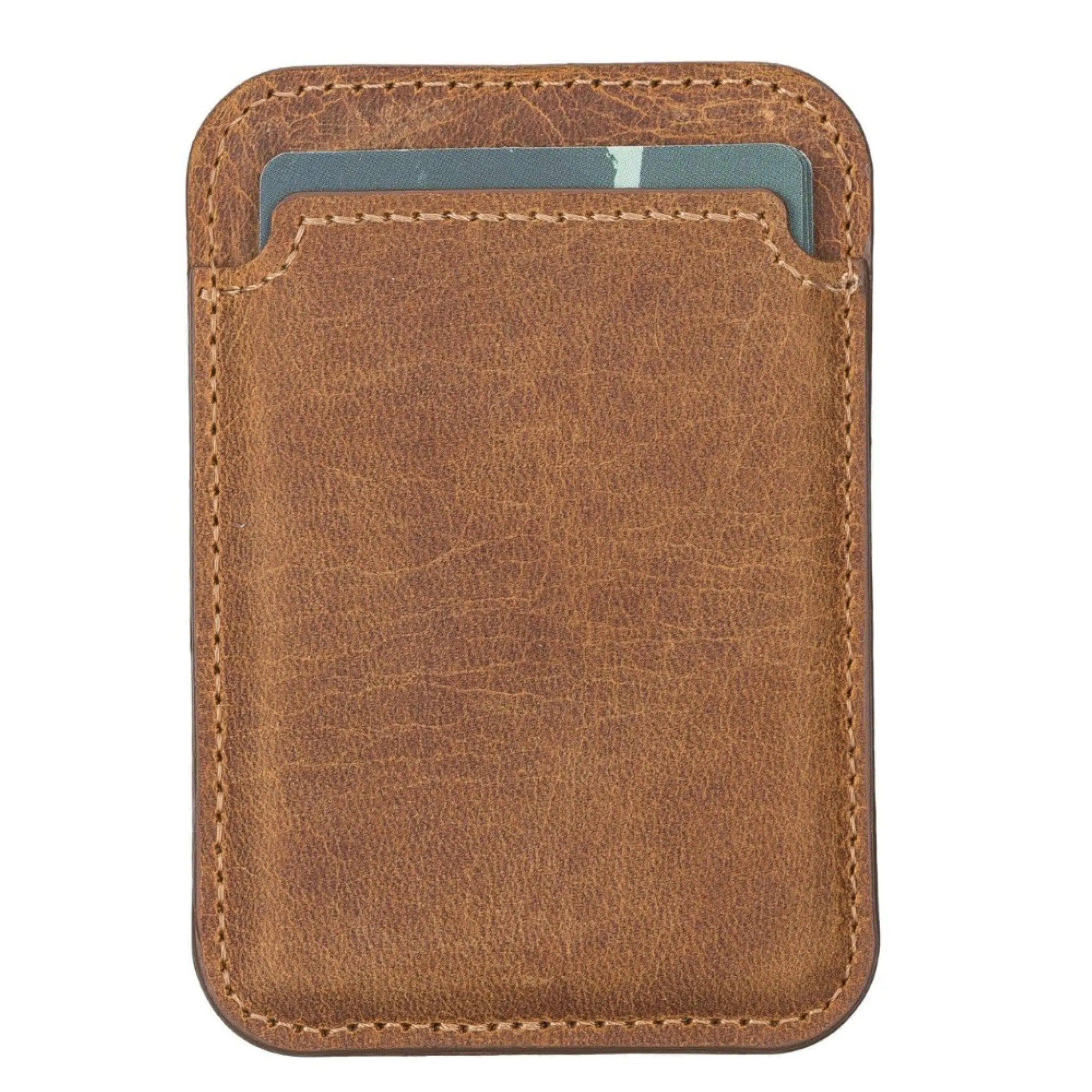 Maggy NE Genuine Leather Magnetic Card Holder