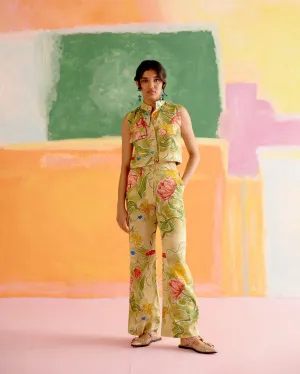 Malta Co-ord Pants Set in Le Jardin Print
