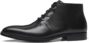 Men's Dress Boots Sleek Cut Black Brown