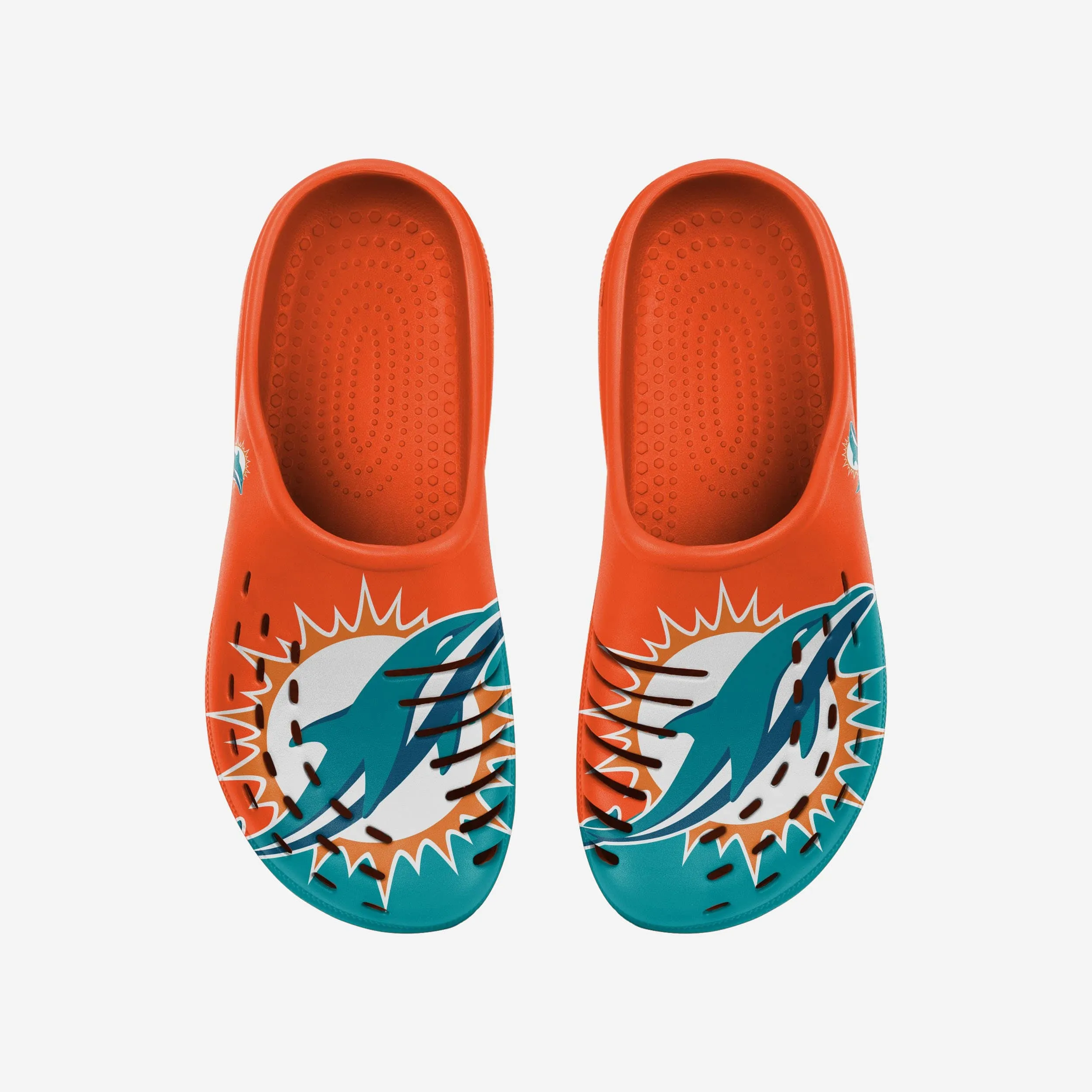 Miami Dolphins Colorblock Big Logo Clog