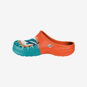Miami Dolphins Colorblock Big Logo Clog