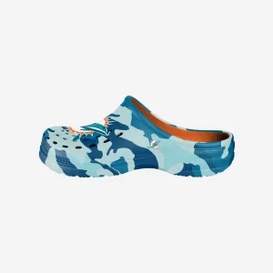 Miami Dolphins Tonal Camo Clog