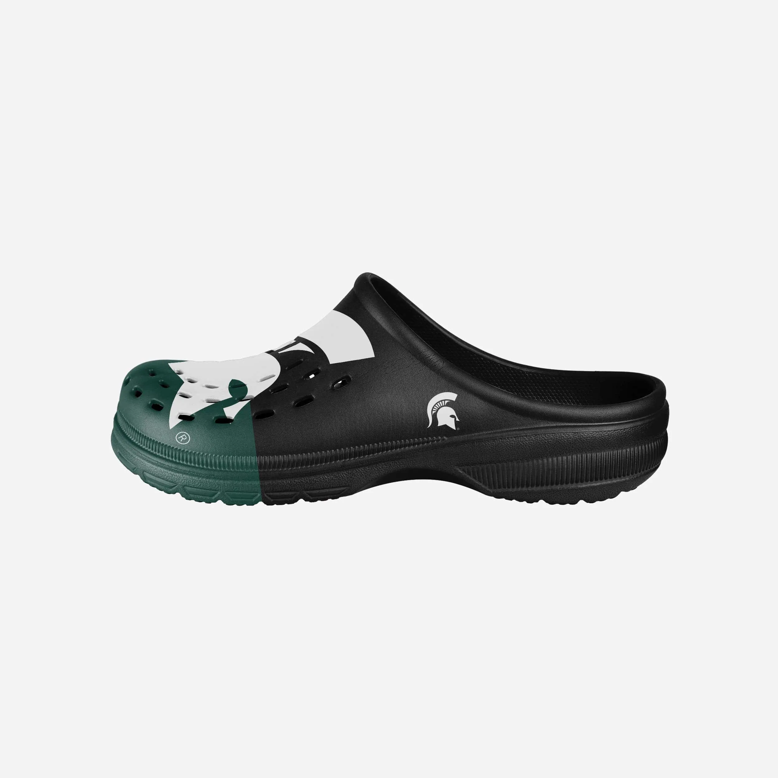 Michigan State Spartans Colorblock Big Logo Clog