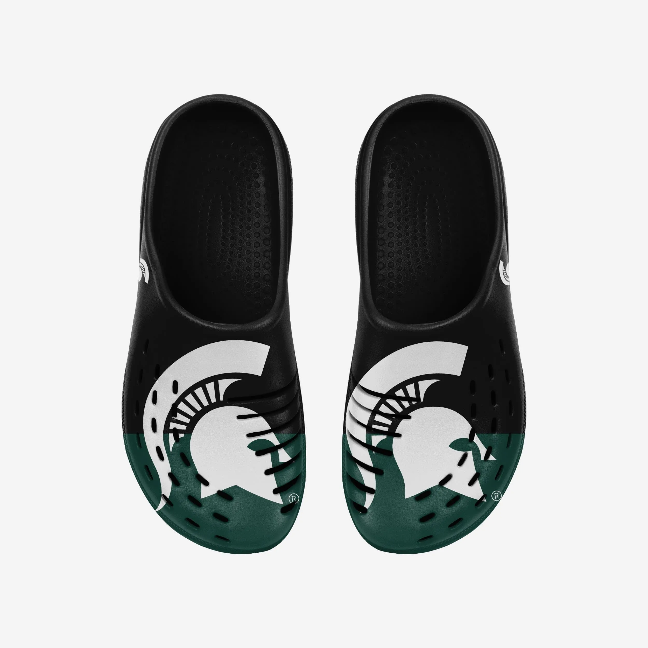 Michigan State Spartans Colorblock Big Logo Clog