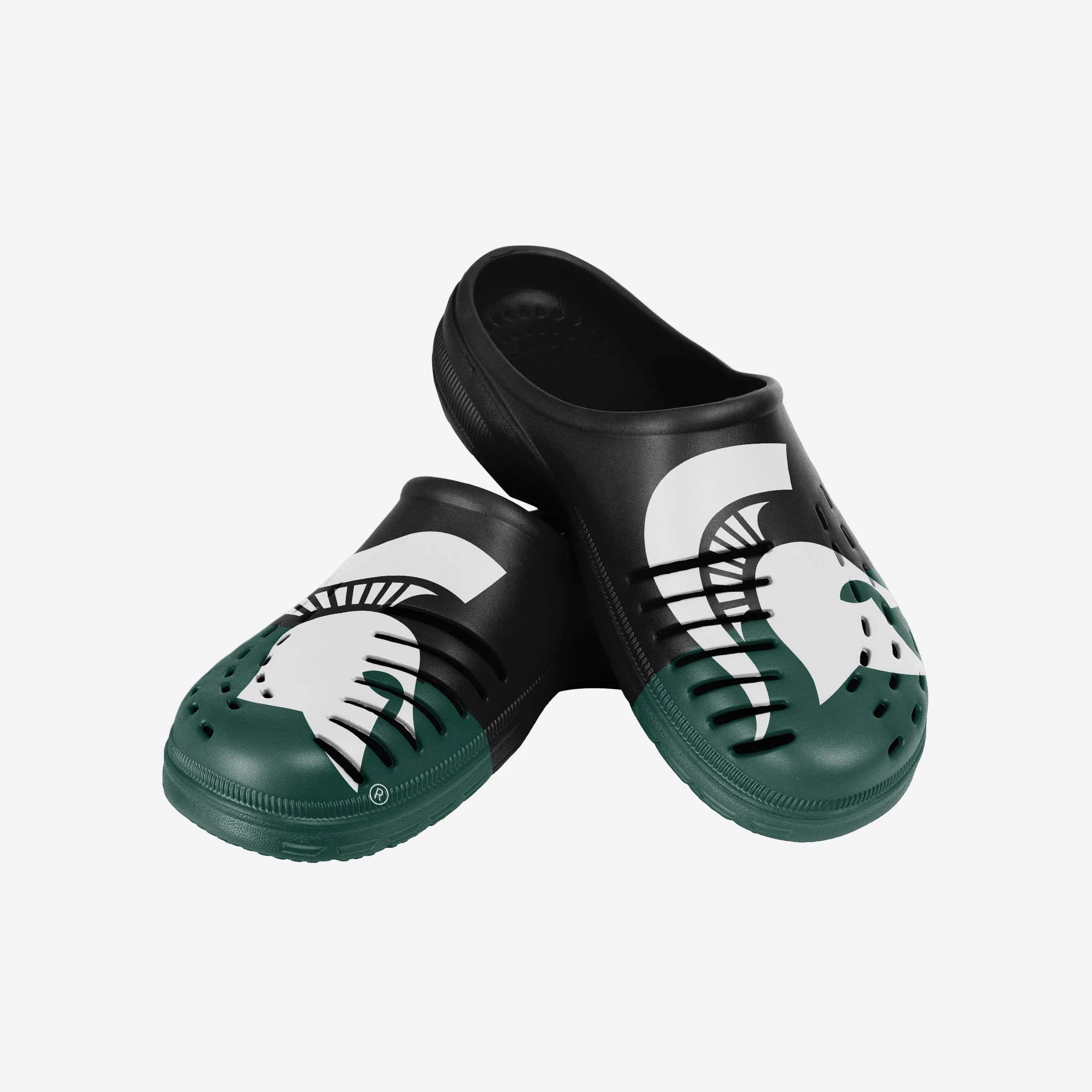 Michigan State Spartans Colorblock Big Logo Clog