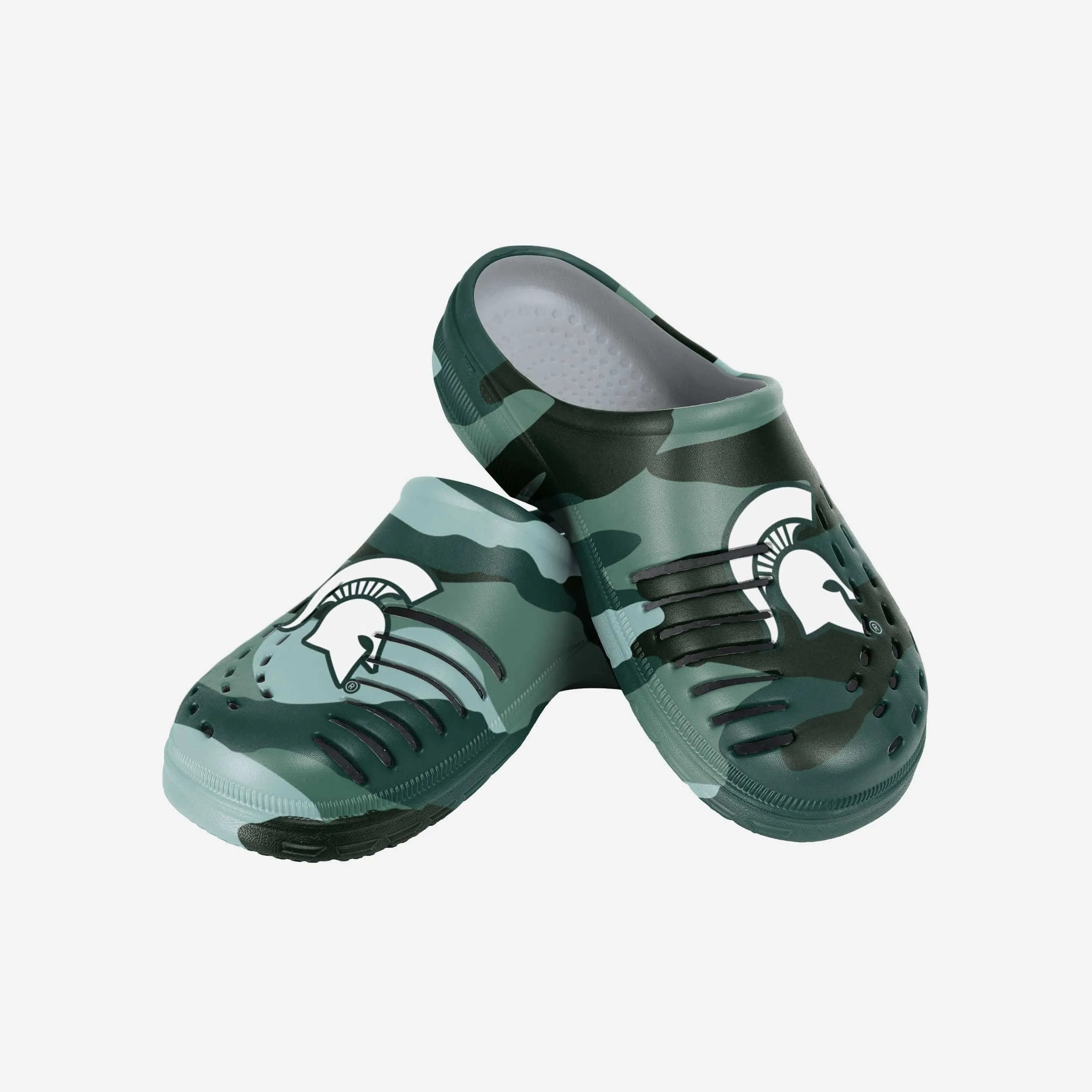 Michigan State Spartans Tonal Camo Clog