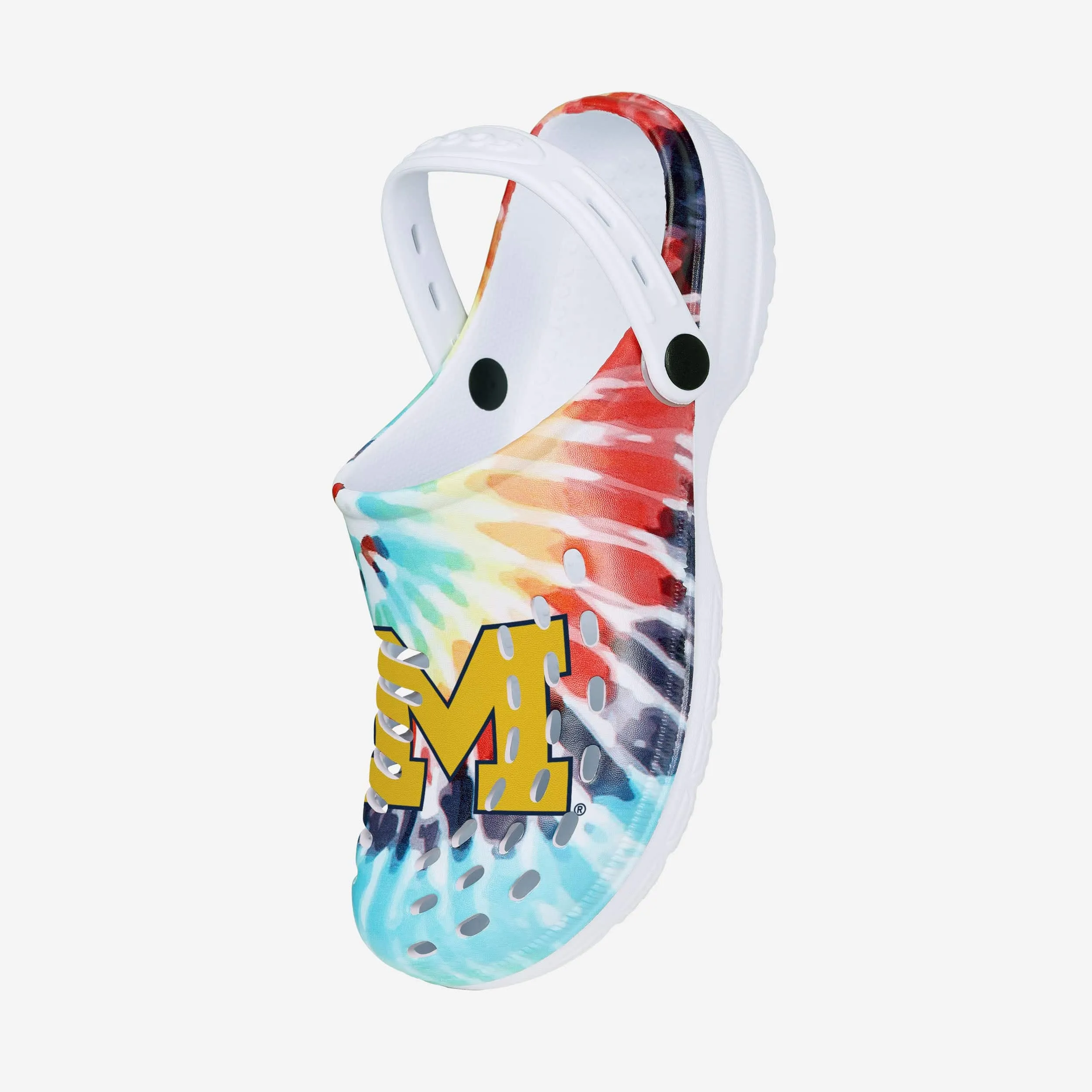 Michigan Wolverines Womens Tie-Dye Clog With Strap
