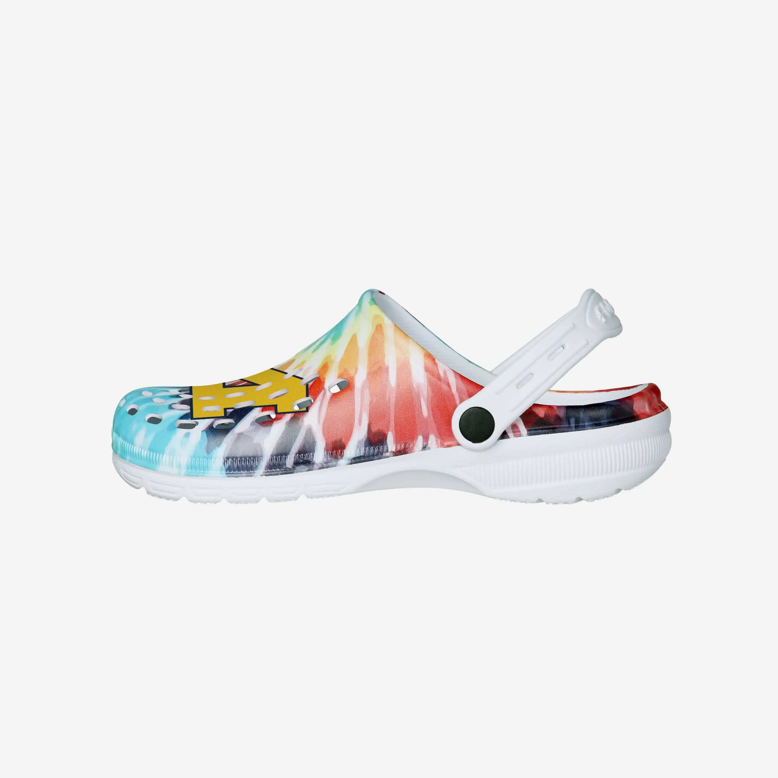 Michigan Wolverines Womens Tie-Dye Clog With Strap