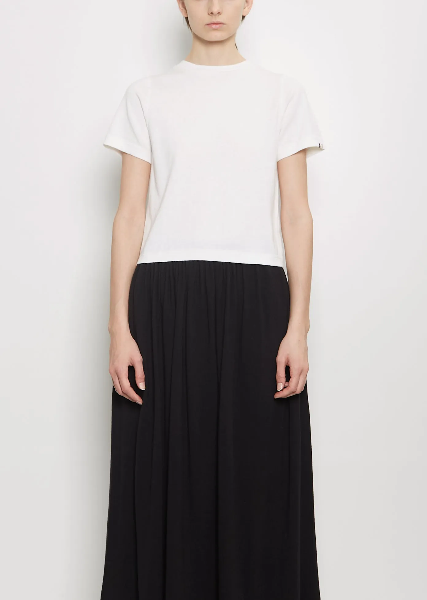 n°267 Tina Cotton Cashmere Top — Snow