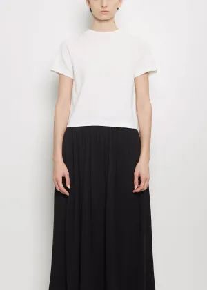 n°267 Tina Cotton Cashmere Top — Snow
