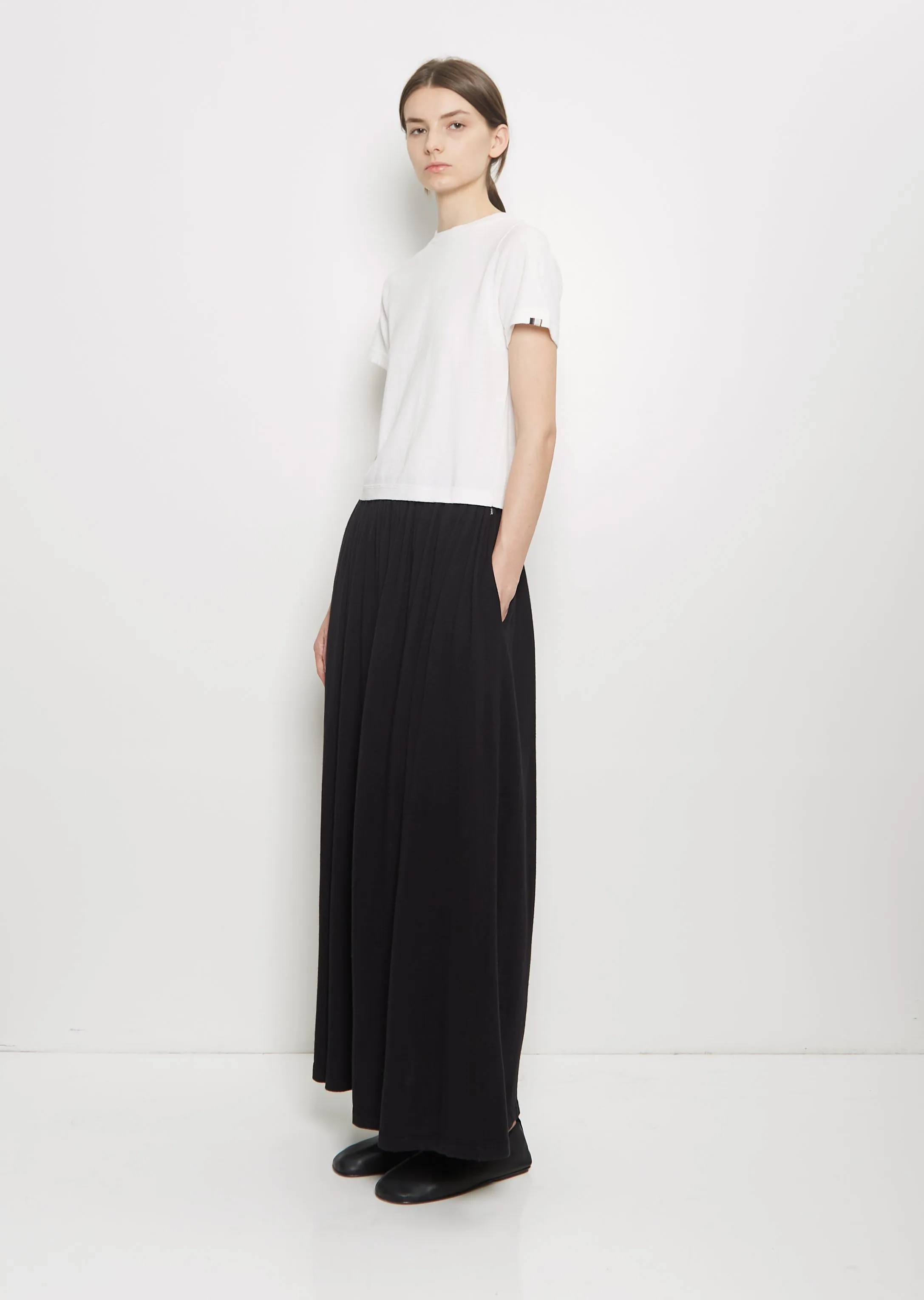 n°267 Tina Cotton Cashmere Top — Snow