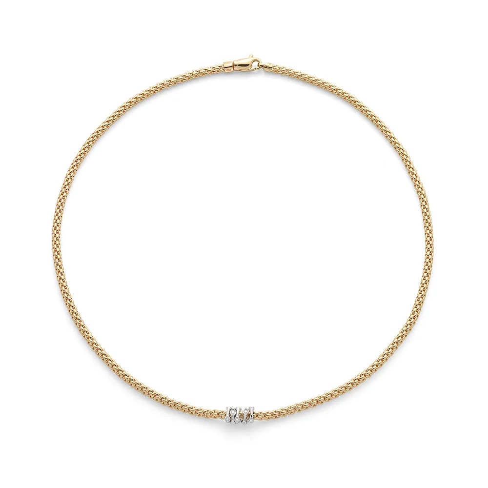 Necklace with Diamond Rondels Pendant