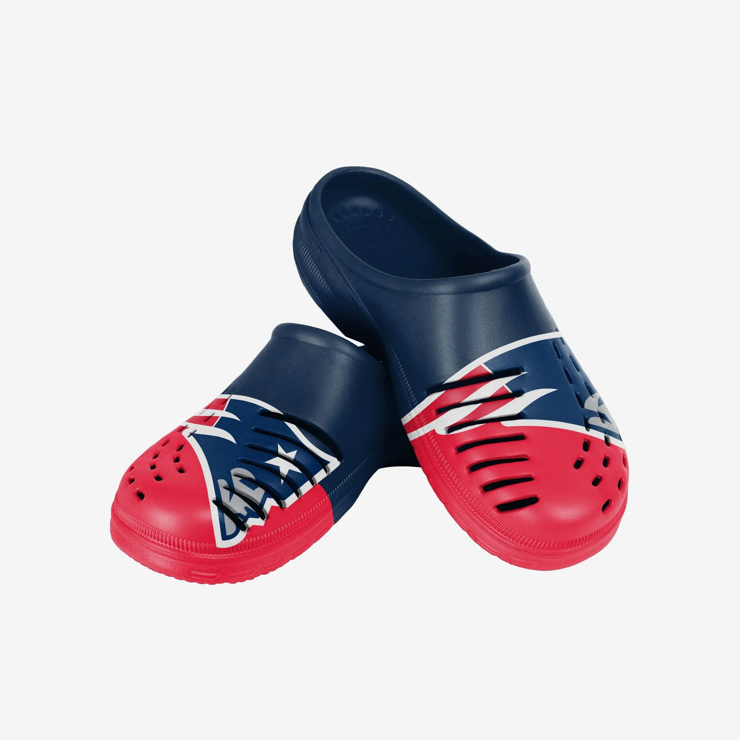 New England Patriots Colorblock Big Logo Clog